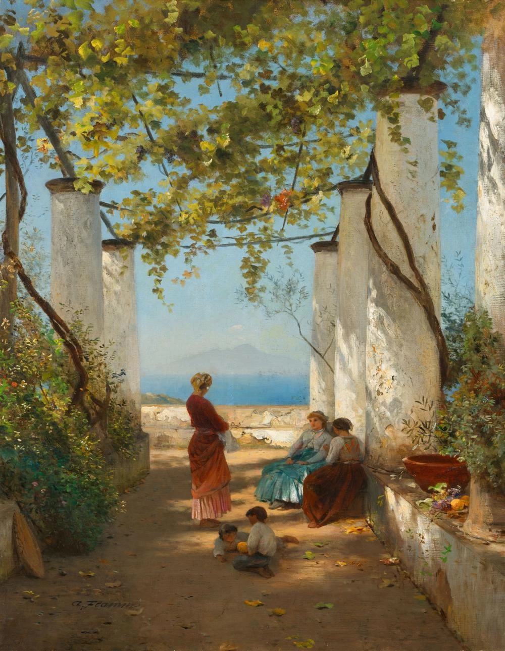 Albert Flamm 66 terrazza della Villa San Michele a Capri