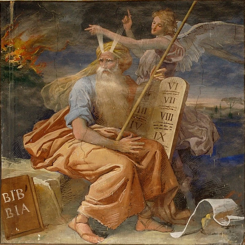 Dipinto rappresentante il profeta Mosé