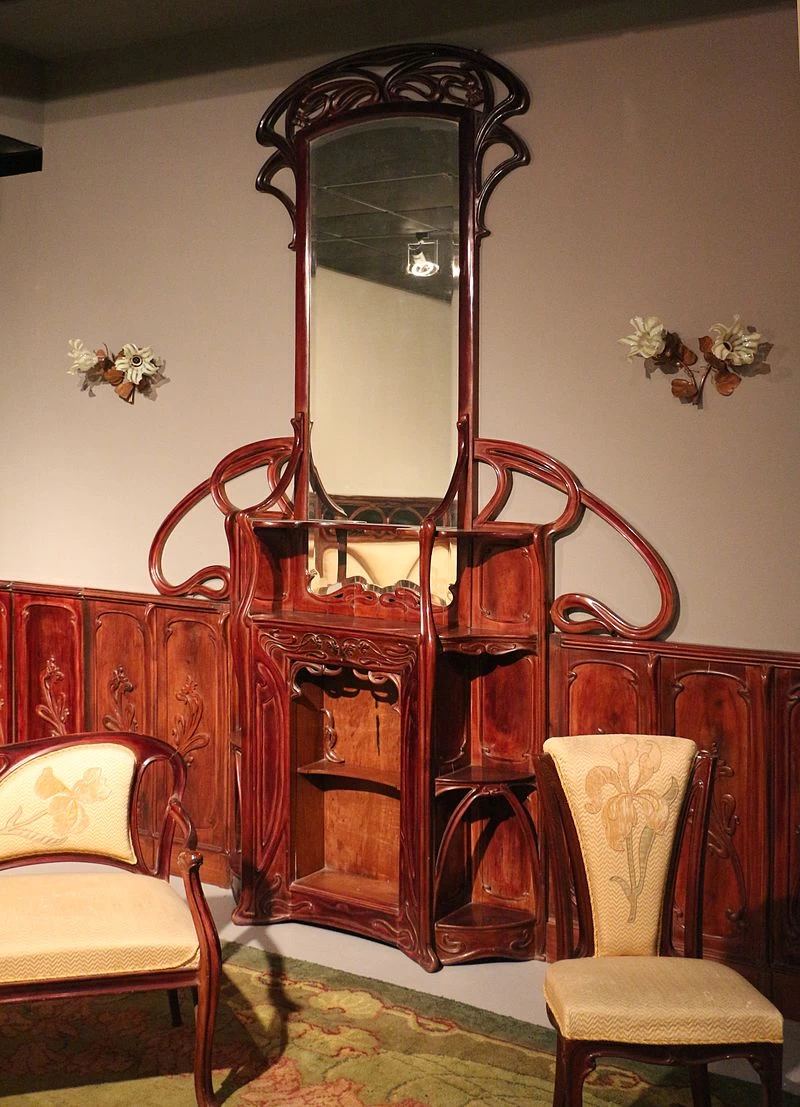 & C., salotto in mogano, milano 1902 ca. - dettaglio3