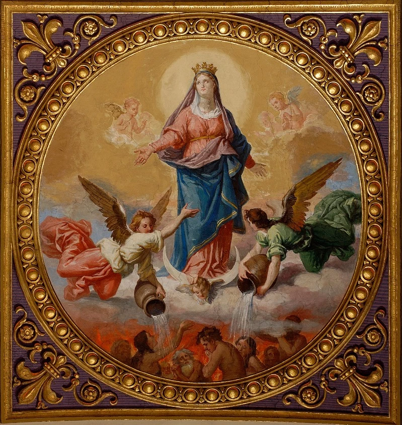Madonna del suffragio con le anime purganti