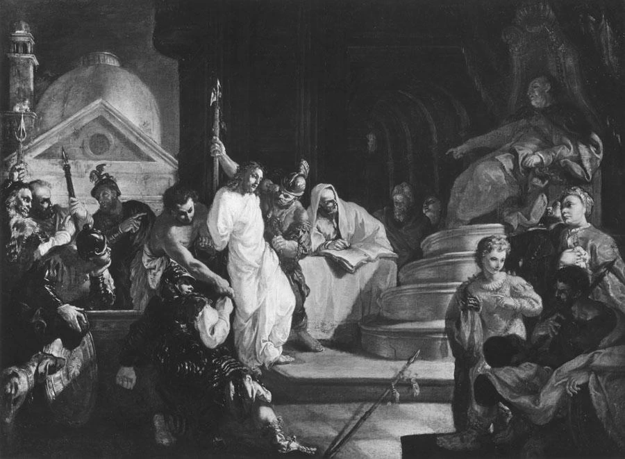 Francesco Fontebasso 110 Gesù davanti a Caifa