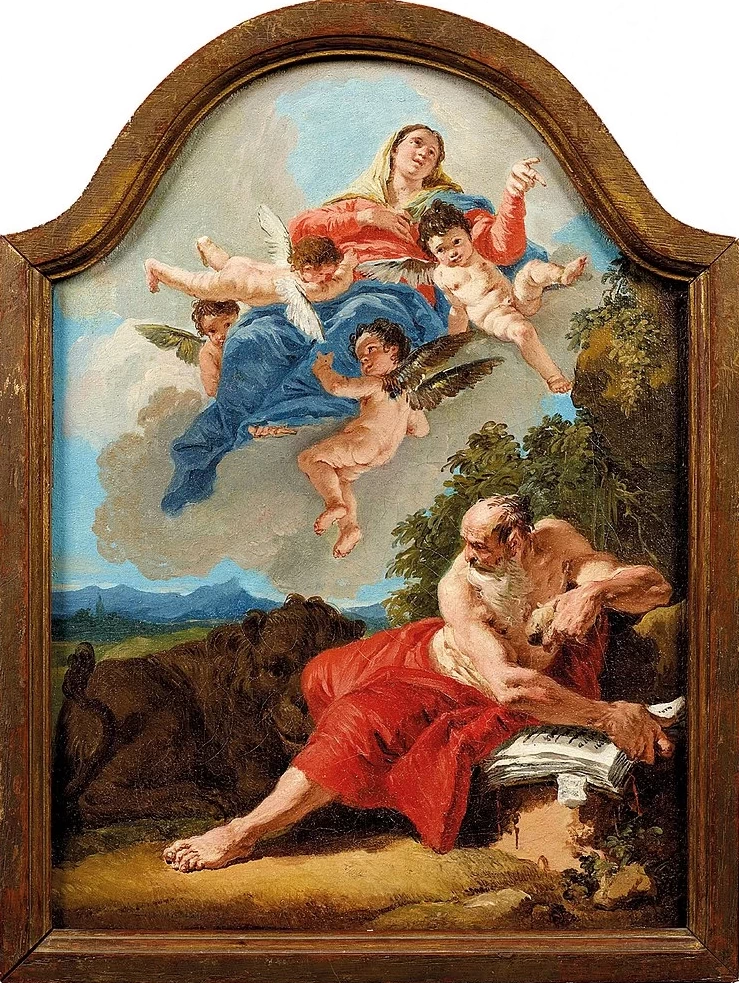 Francesco Fontebasso 138 La visione della Vergine da parte di San Girolamo 1