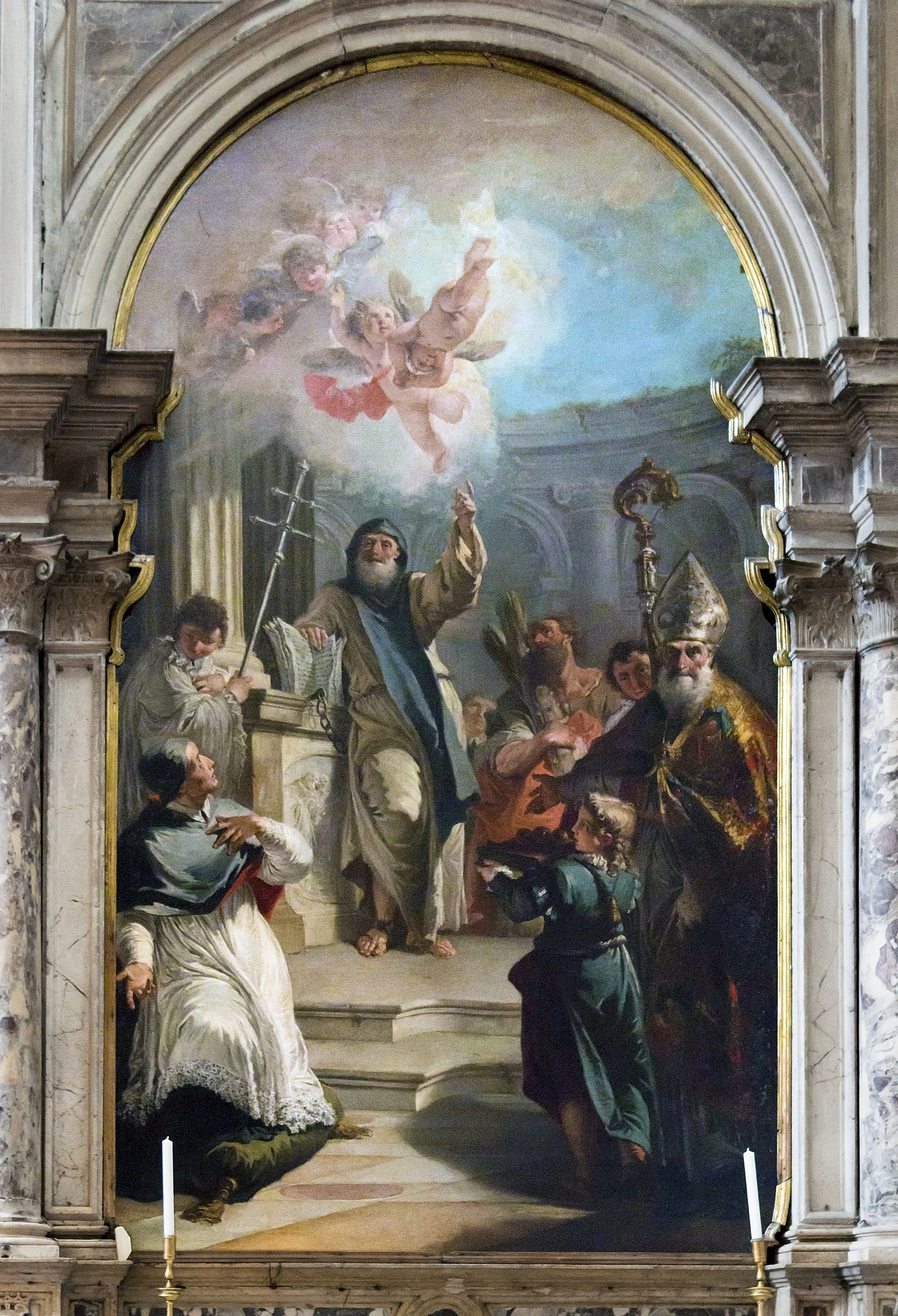 Francesco Fontebasso 218 San Lorenzo Giustiniani tra San Nicola e Sant'Andrea e Leonardo Chiesa del SS. Salvatore, Venezia