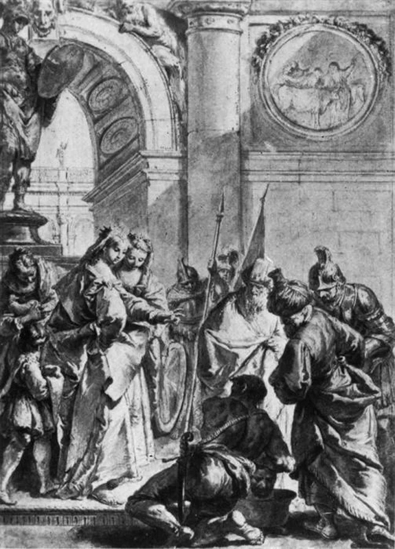 Francesco Fontebasso 255 Tomiri fa immergere nell'urna colma di sangue la testa di Ciro Albertina, Vienna