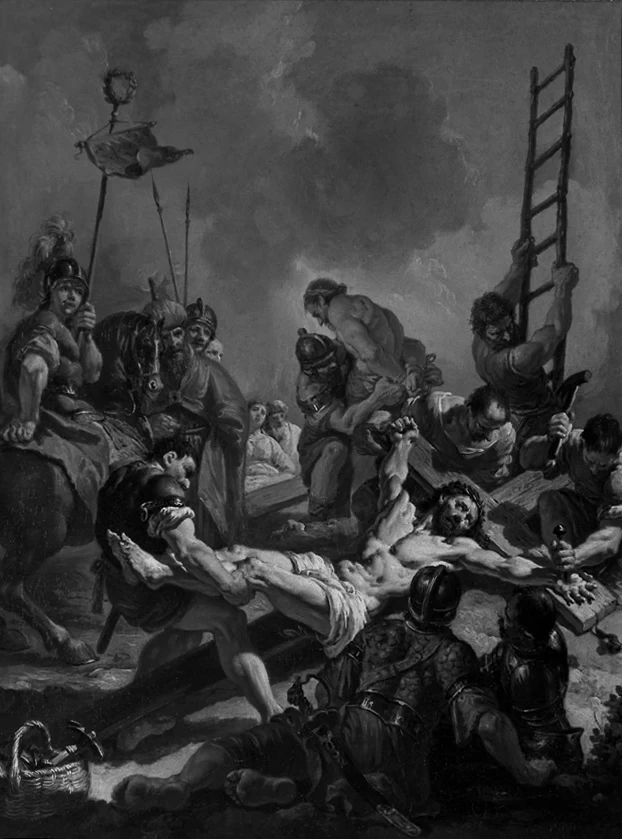 Francesco Fontebasso 267 Via Crucis. Gesù inchiodato alla croce Chiesa di S. Maria del gliglio, Venezia