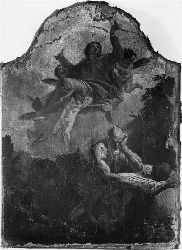 Francesco Fontebasso 270 apparizione della Madonna a San Girolamo Padova, Musei Civici agli Eremitani