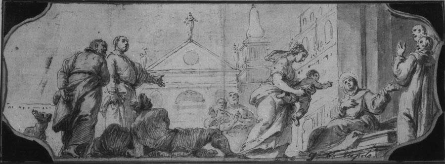Francesco Fontebasso 294 Episodio della vita di Sant'Andrea Corsini Hermitage, San Pietroburgo 2