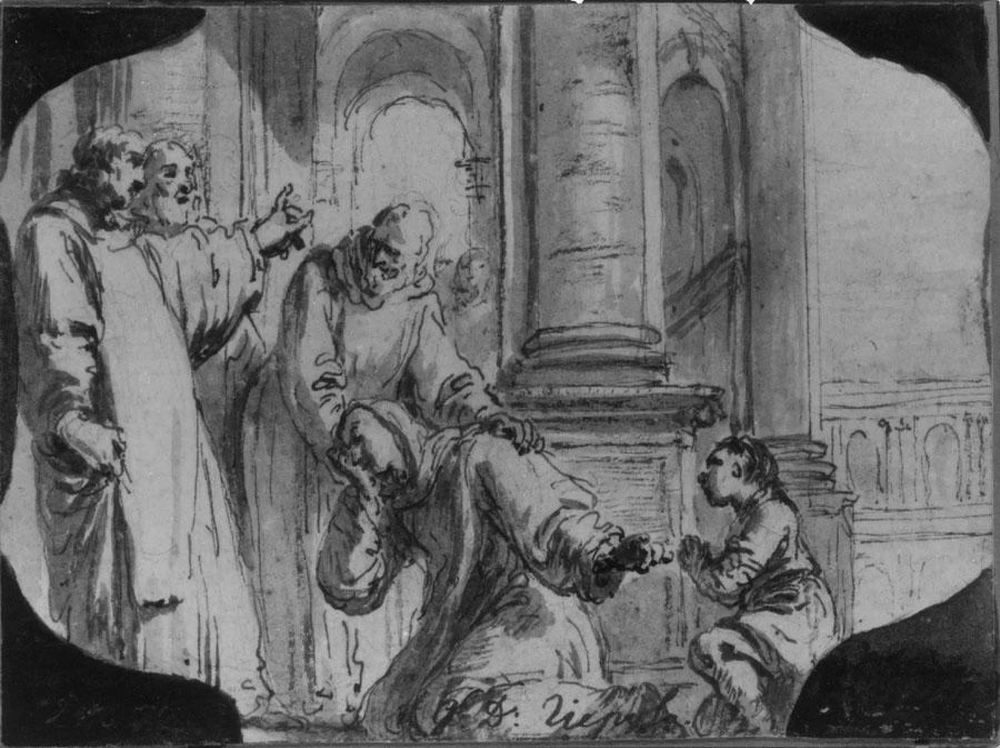Francesco Fontebasso 295 Episodio della vita di Sant'Andrea Corsini Hermitage, San Pietroburgo