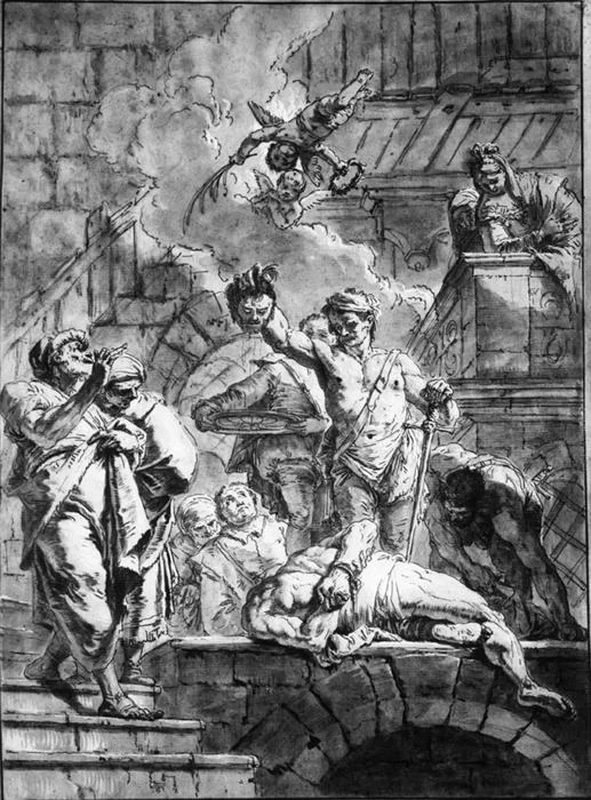 Francesco Fontebasso 338 Decapitazione di San Giovanni Battista Venezia, Museo Correr