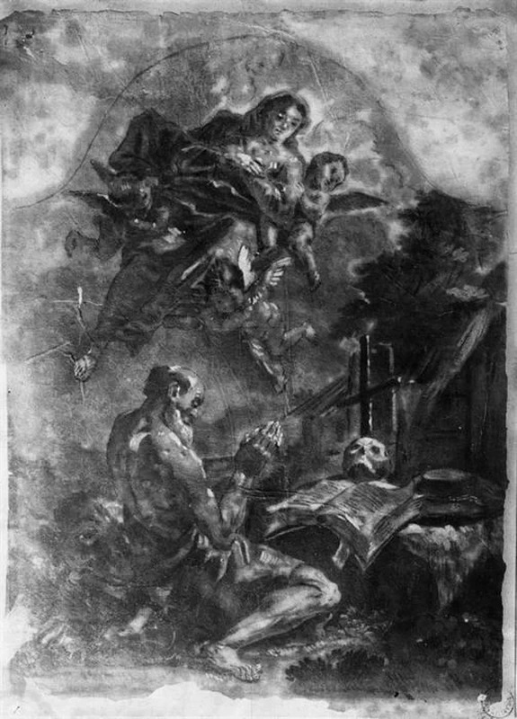 Francesco Fontebasso 42 apparizione della Madonna a San Girolamo Bologna, Pinacoteca Nazionale