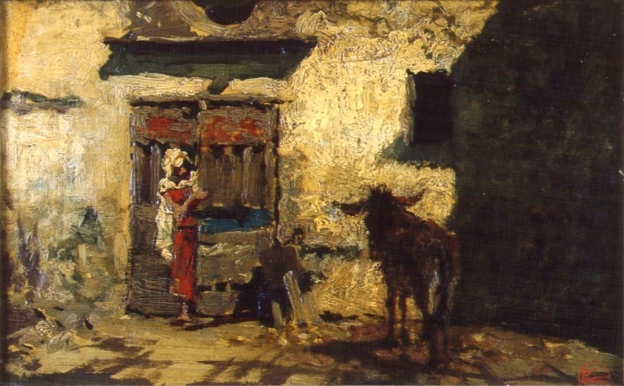 Marià Fortuny i Marsal 26 Cortile arabo Palazzo Fortuny, precedentemente Palazzo Pesaro degli Orfei, Sestiere de San Marco, Venezia
