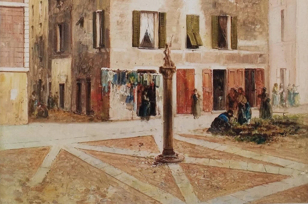 Agostino Fossati 33 La statua di San Rocco nella città vecchia