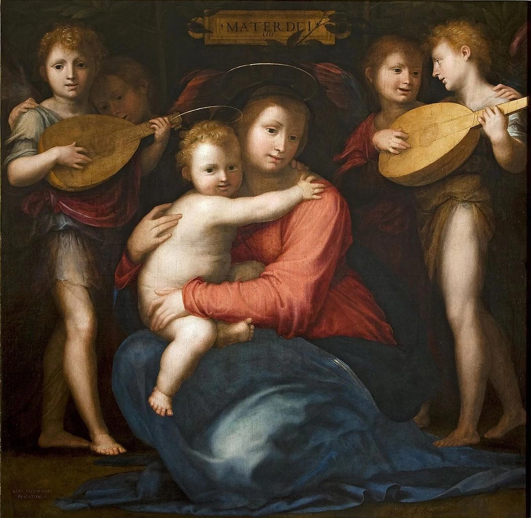 Fra Bartolomeo 49 Madonna col Bambino e quattro angeli Hermitage, San Pietroburgo