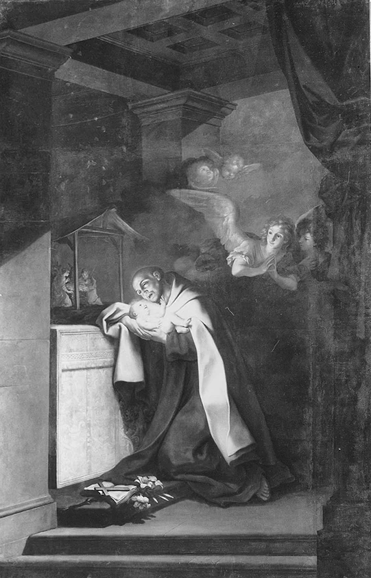 Franceschini Marcantonio 107 San Giovanni della Croce adora Gesù Bambino Bologna