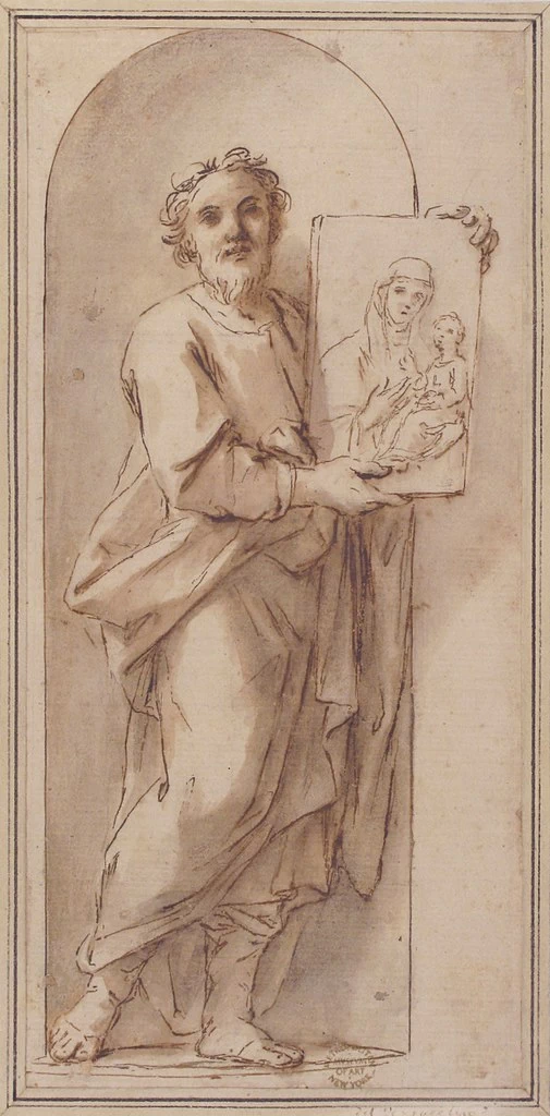 Franceschini Marcantonio 113 San Luca con in mano un dipinto della Vergine col Bambino Metropolitan Museum of Art, New York