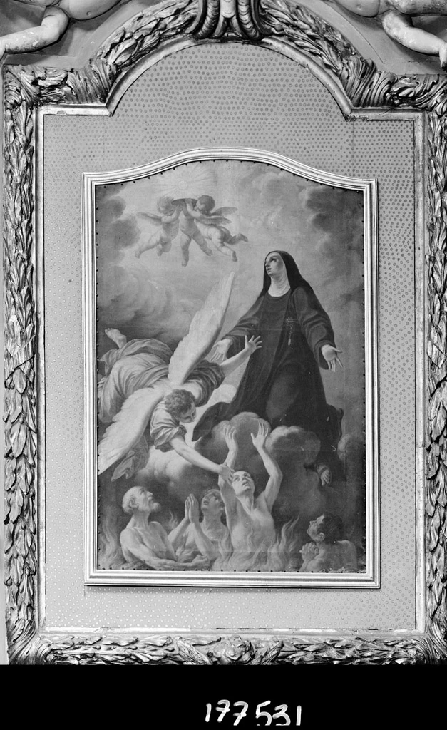 Franceschini Marcantonio 125 Santa Caterina in adorazione del Santissimo Sacramento e angelo che intercede presso le anime purganti Chiesa del Corpus Domini, Bologna