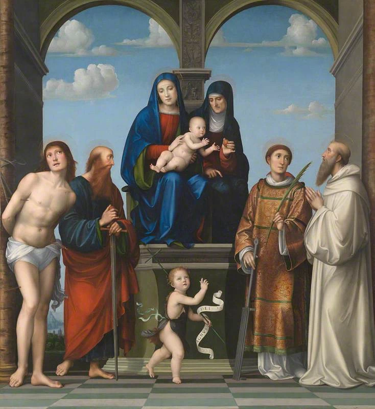 Madonna con Bambino e santi - Londra