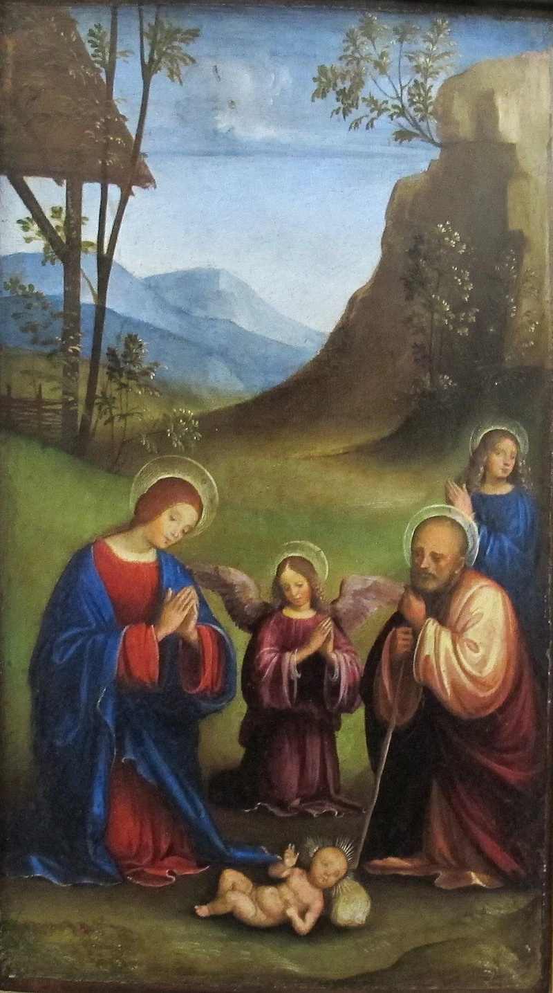 Adorazione del Bambino - Louvre, Parigi