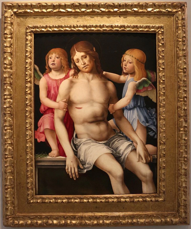 Cristo in pietà tra angeli