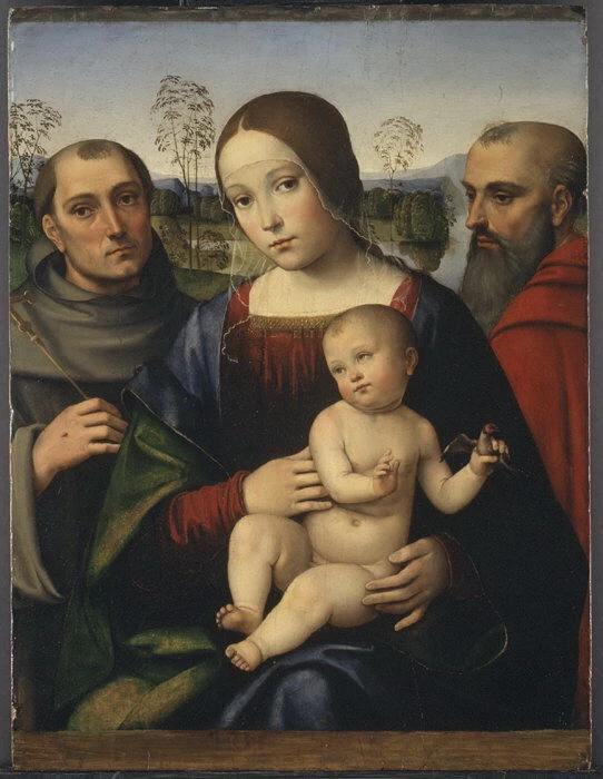Madonna col Bambino,. Francesco e Girolamo