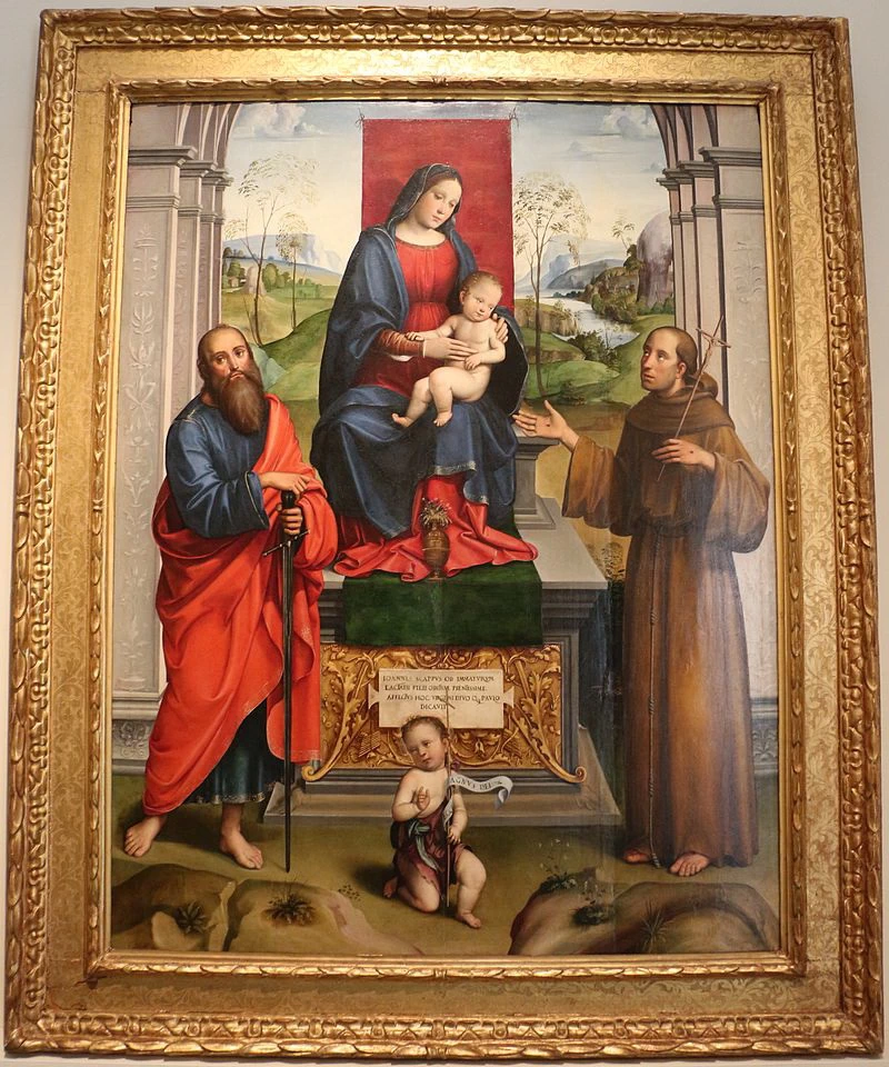 Madonna in trono e santi Antonio e Paolo