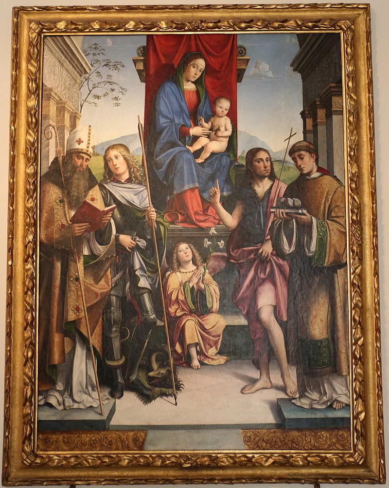 Madonna in trono e santi