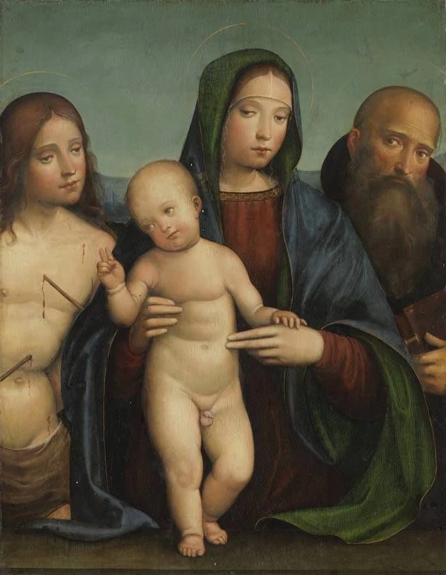 Maria col Bambino, Sebastiano e Antonio - Bavarian State Painting Collections