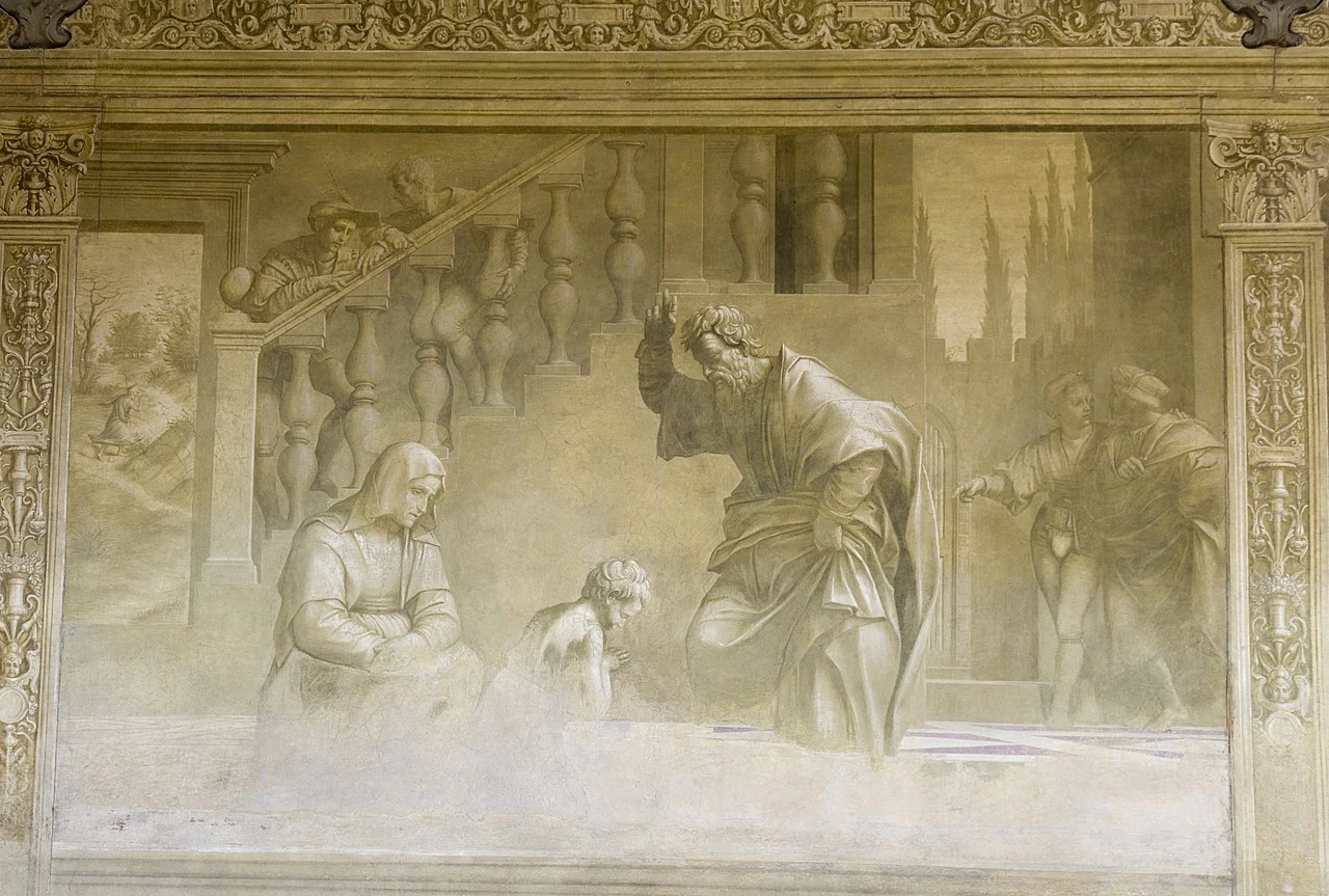 Benedizione del Battista di San Zaccaria - Chiostro dello Scalzo