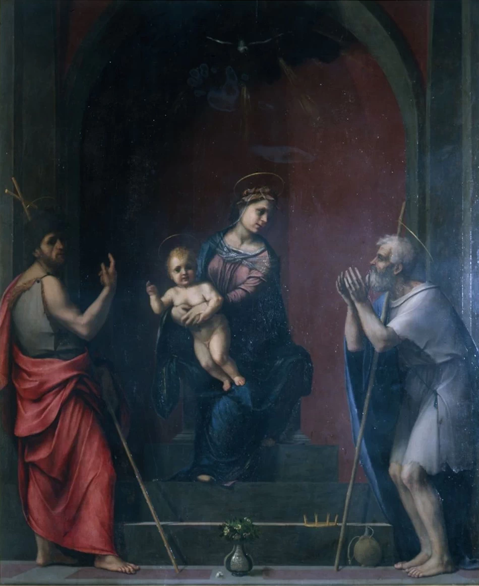 Madonna col Bambino, Giovanni Battista e Giobbe - FMuseo del Cenacolo di Andrea del Sairenzerto