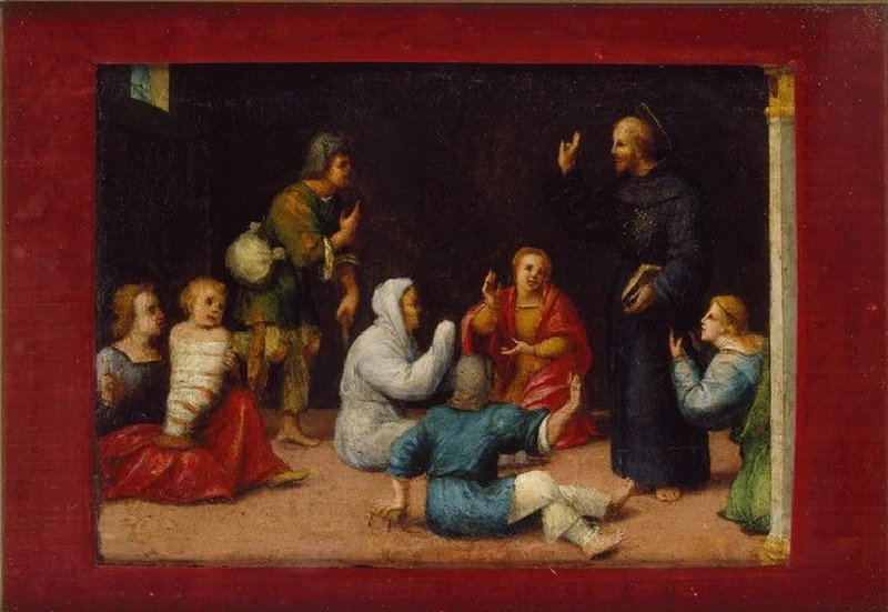San Nicola da Tolentino compie un miracolo