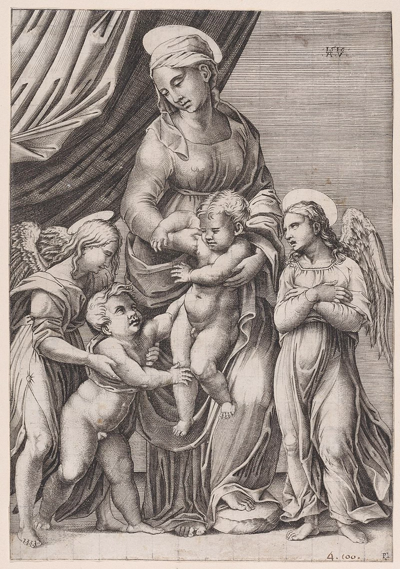 La Vergine, il Bambino Cristo, Bambino San Giovanni e due angeli - Metropolitan Museum of Art, New York