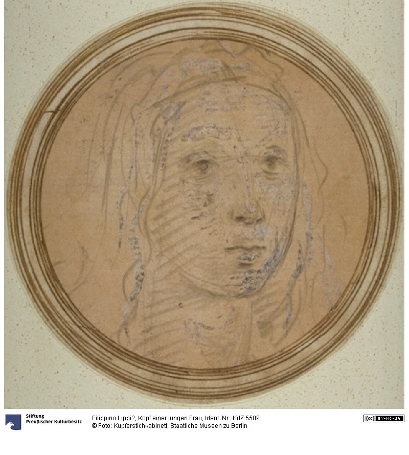 Testa di una giovane donna