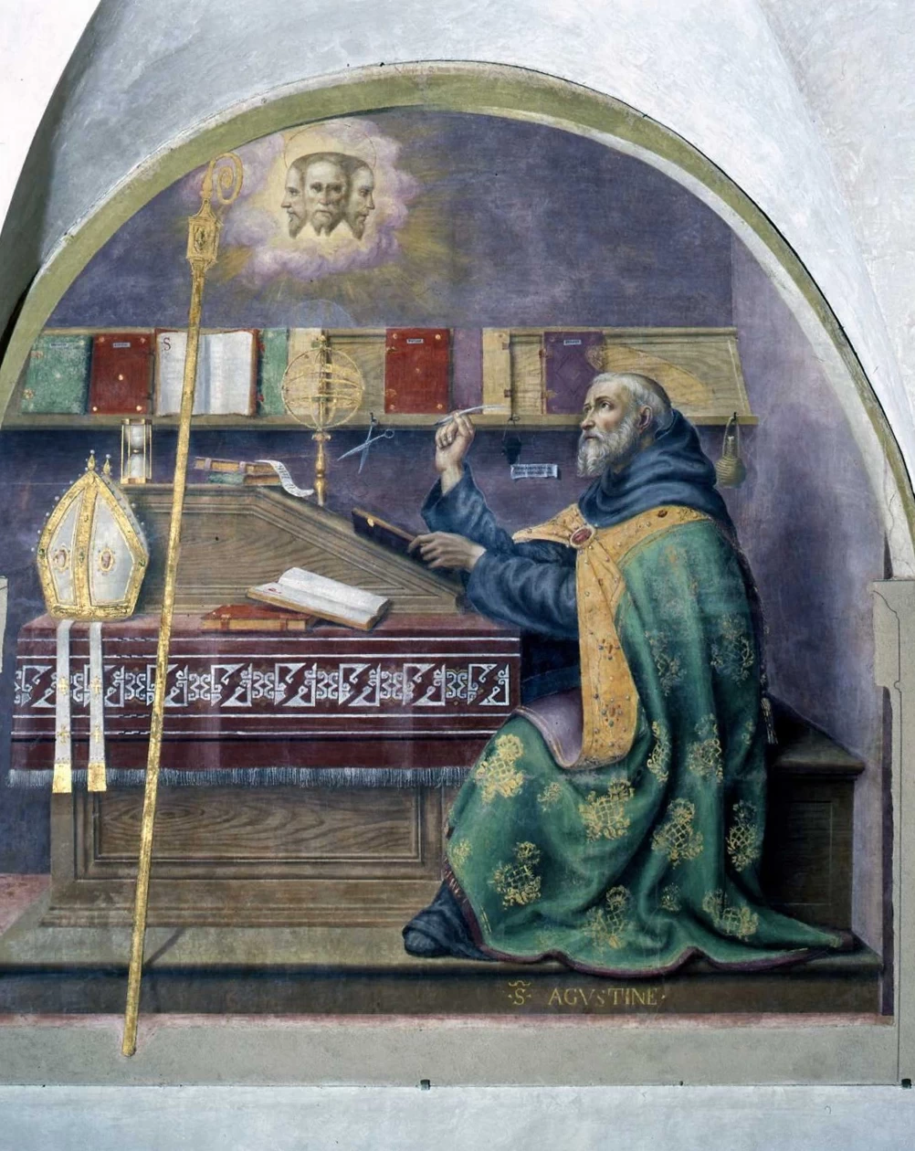 Sant'Agostino medita sul mistero della Trinità - Firenze