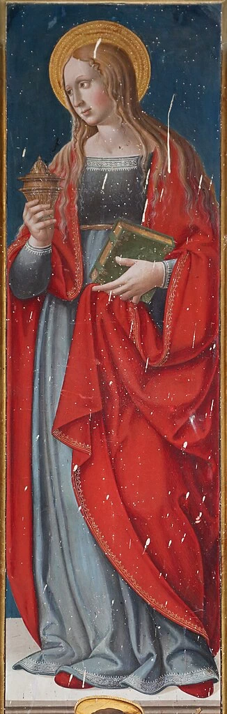 Bernardino Fungai 15 Basilica di San Clemente in Santa Maria dei Servi, Siena santa Maria Maddalena dettaglio