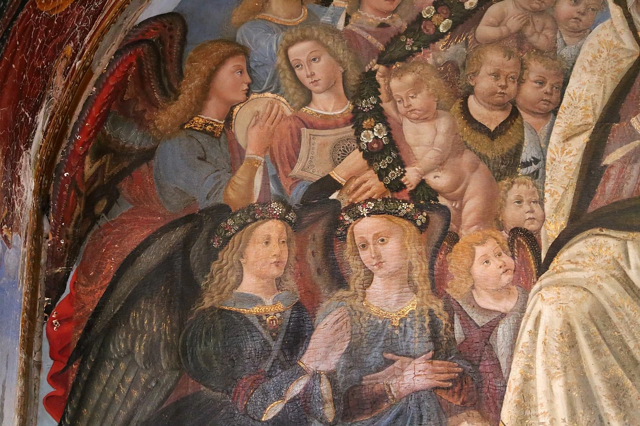 Bernardino Fungai 3 Assunzione di Maria Convento di San Girolamo a Siena dettaglio 1