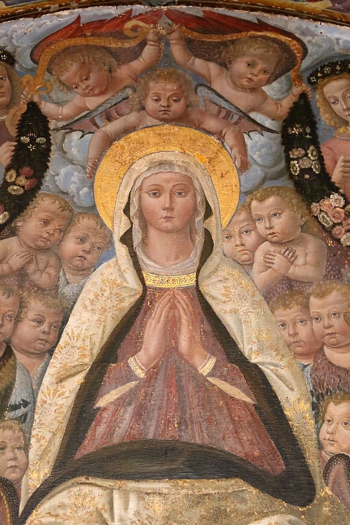 Bernardino Fungai 4 Assunzione di Maria Convento di San Girolamo a Siena dettaglio 2