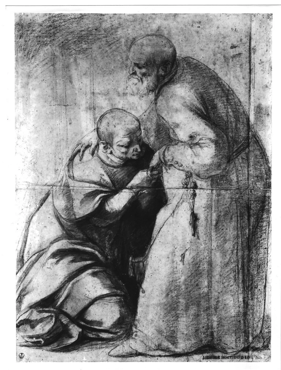 Francesco Furini 31 Incontro tra San Carlo Borromeo e San Filippo Neri Uffizi, Firenze