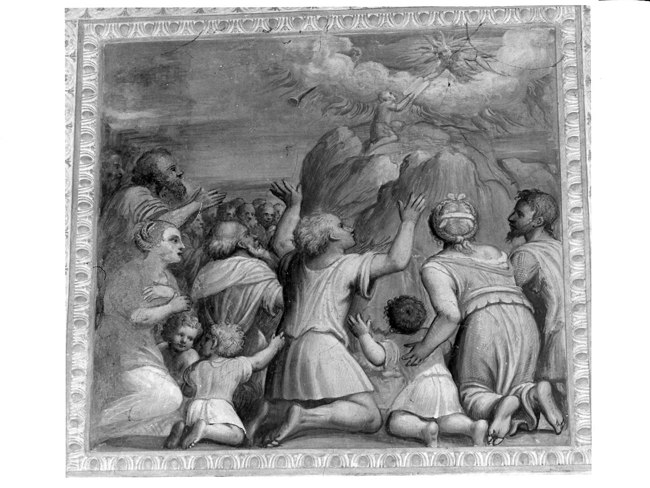 Mosè riceve da Dio le tavole della legge - Rodengo Saiano