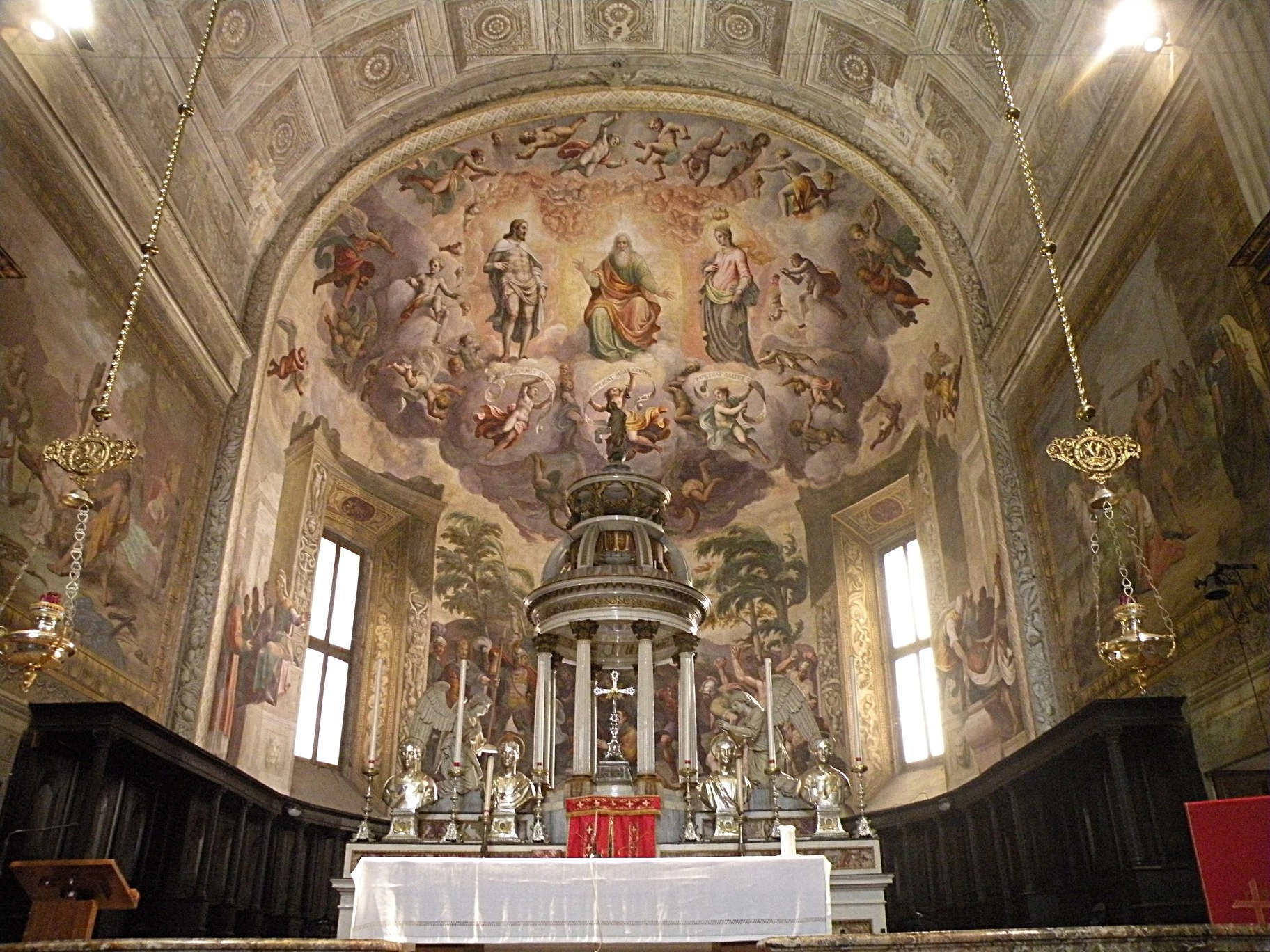 Storie di Santo Stefano (1566) Abside della collegiata di Santo Stefano (ex Pieve) Vimercate (Mi)