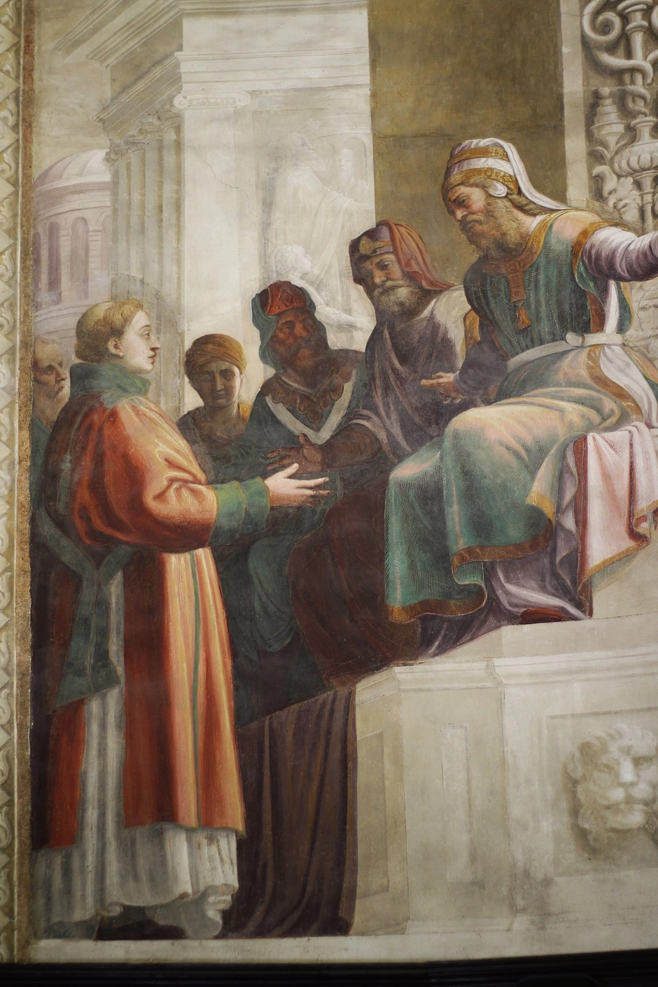 Storie di Santo Stefano (1566) - Abside della collegiata di Santo Stefano (ex Pieve) Vimercate (Mi)