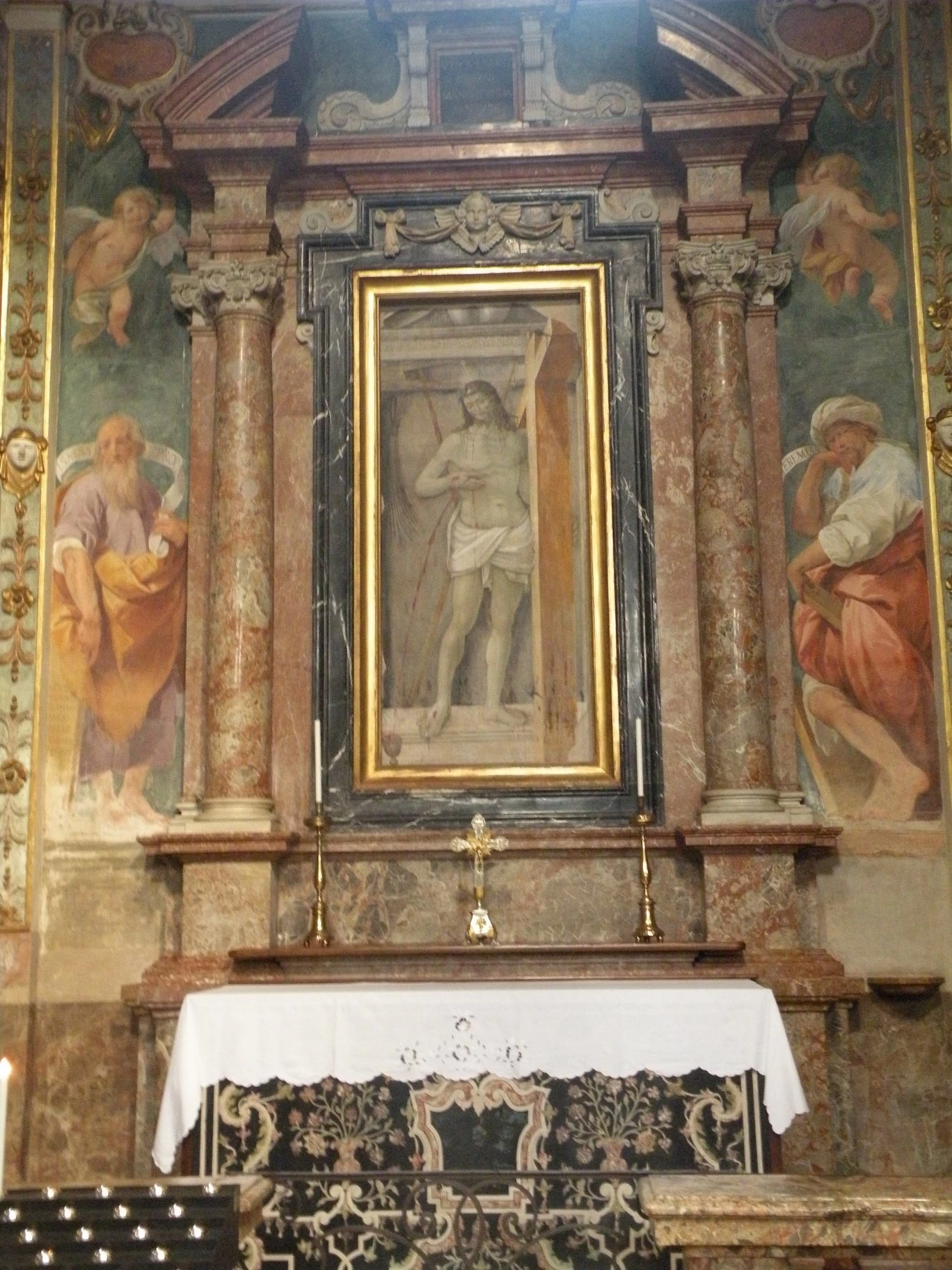 Storie di Santo Stefano (1566) - cappella del Sacramento 1, Abside della collegiata di Santo Stefano (ex Pieve) Vimercate (Mi)