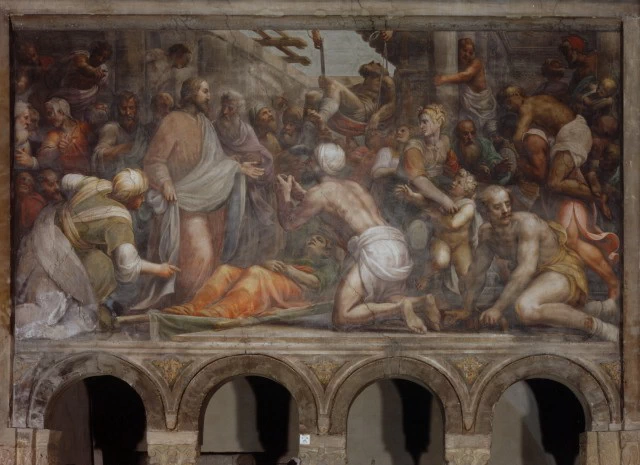 Lattanzi Gambara - Cristo guarisce la suocera di Pietro, Parma
