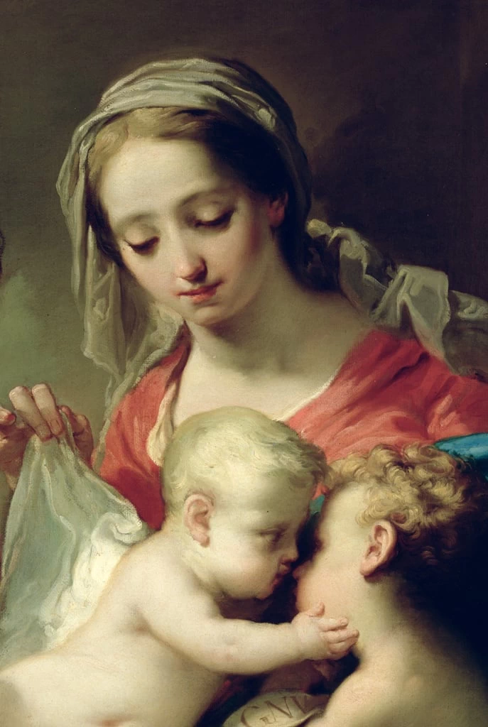 Gaetano Gandolfi 125 Madonna col Bambino e Santi Giovanni, Anna e Rocco Gallerie degli Uffizi, Firenze dettaglio