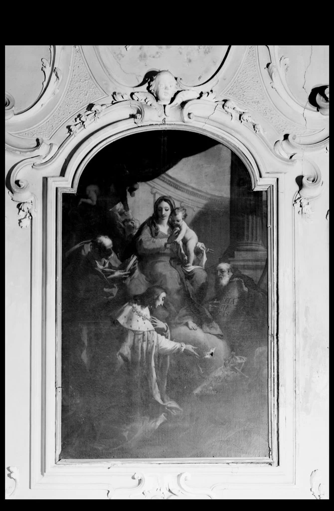 Gaetano Gandolfi 128 Madonna con Bambino, San Luigi di Francia, San Francesco di Paola, San Giuseppe Bologna