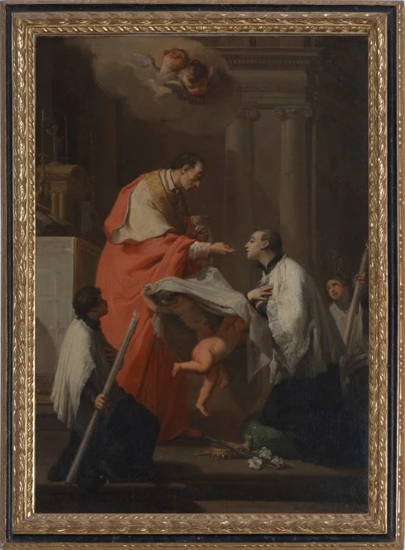 Mauro Gandolfi 14 San Carlo Borromeo comunica San Luigi Gonzaga
