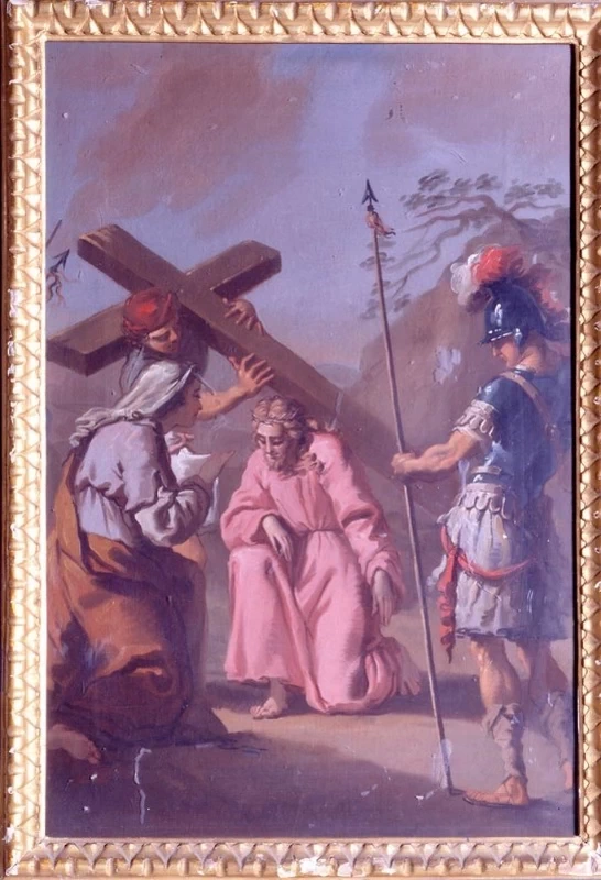 Mauro Gandolfi 33 Via Crucis Gesù asciugato da Santa Veronica Monte san Pietro, Bologna 1