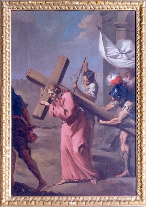 Mauro Gandolfi 37 Via Crucis Gesù caricato della croce Monte san Pietro, Bologna 1