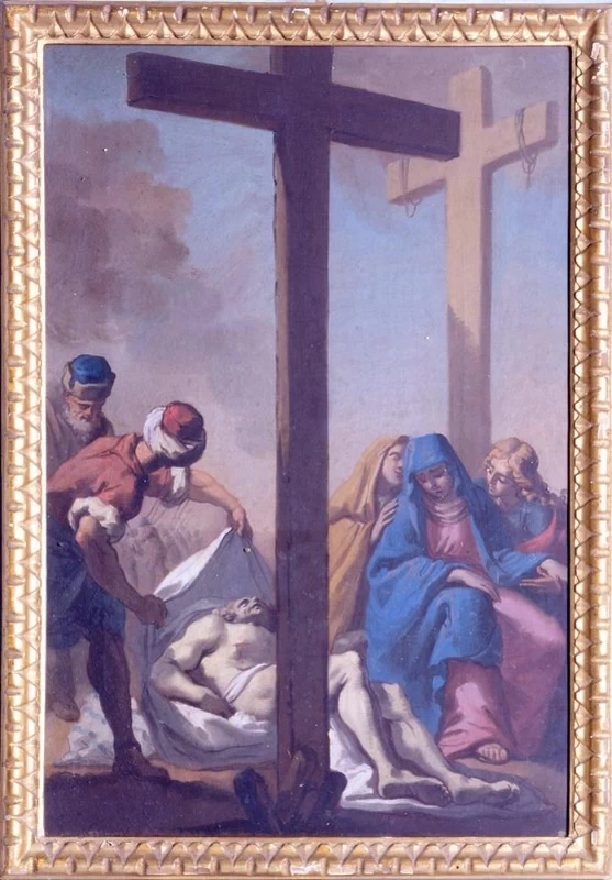 Mauro Gandolfi 40 Via Crucis Gesù deposto dalla croce Monte san Pietro, Bologna 1