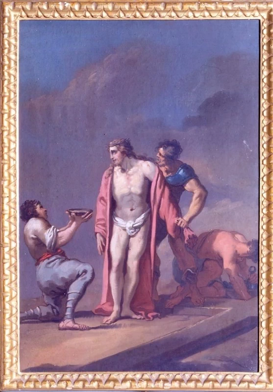 Mauro Gandolfi 45 Via Crucis Gesù spogliato e abbeverato di fiele Monte san Pietro, Bologna 1