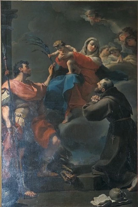 Ubaldo Gandolfi 25 La Madonna, S. Giorgio e S. Francesco